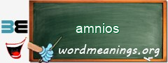 WordMeaning blackboard for amnios